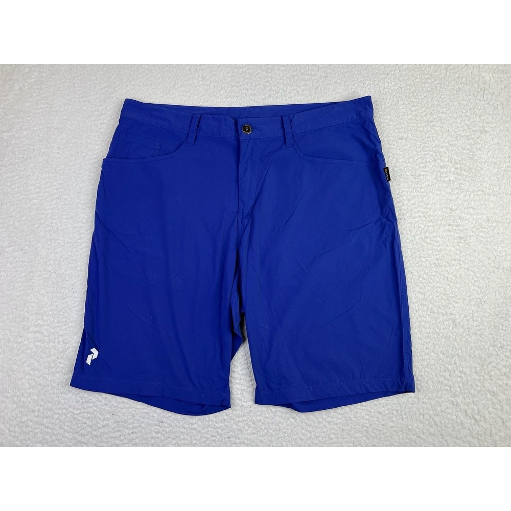 Peak Performance Accendo Shorts Mens Large Blue‎ Athletic Hiking G51708005 10in